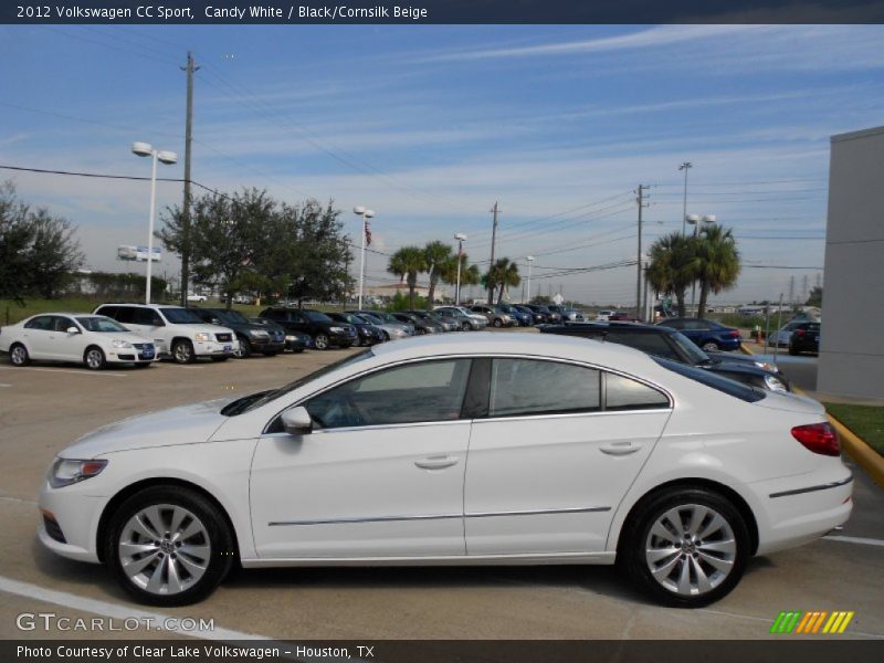 Candy White / Black/Cornsilk Beige 2012 Volkswagen CC Sport