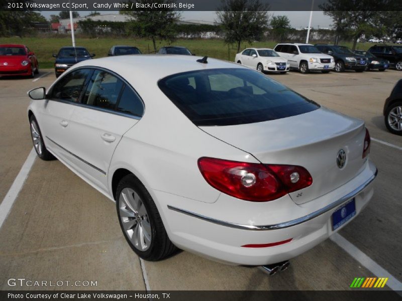 Candy White / Black/Cornsilk Beige 2012 Volkswagen CC Sport