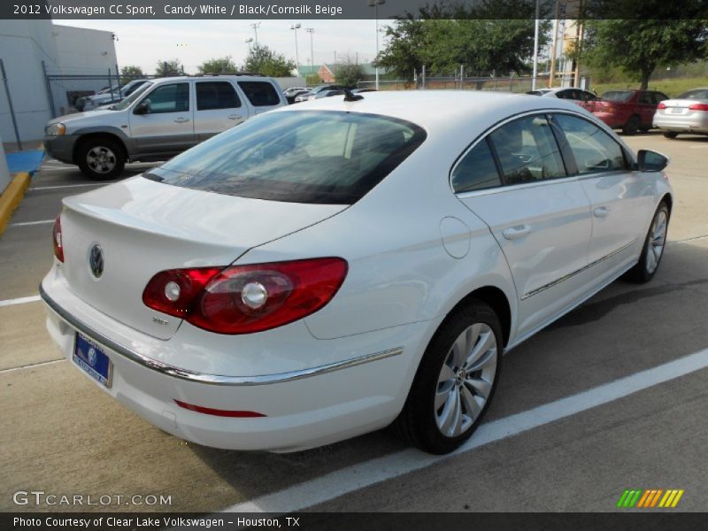 Candy White / Black/Cornsilk Beige 2012 Volkswagen CC Sport