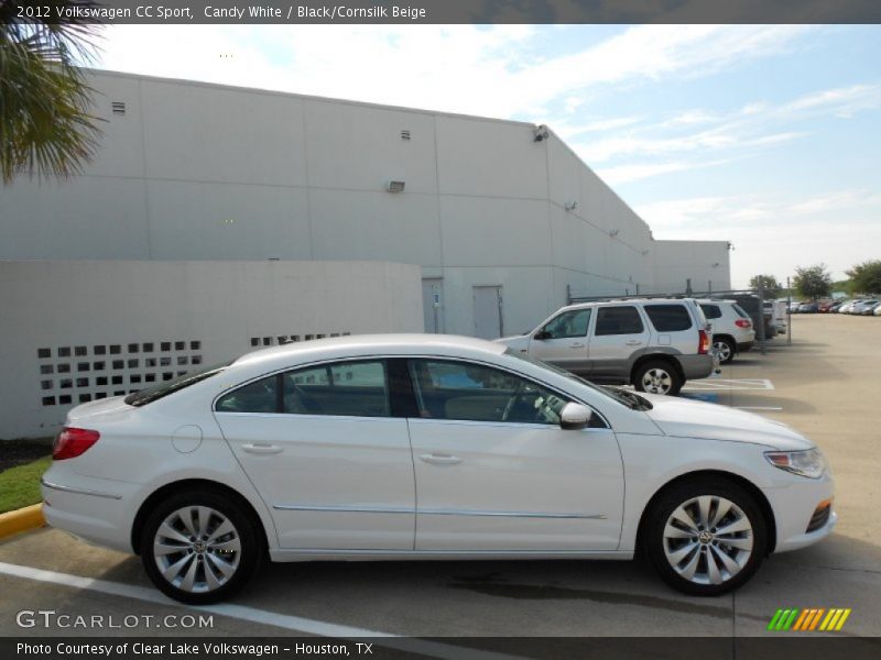 Candy White / Black/Cornsilk Beige 2012 Volkswagen CC Sport