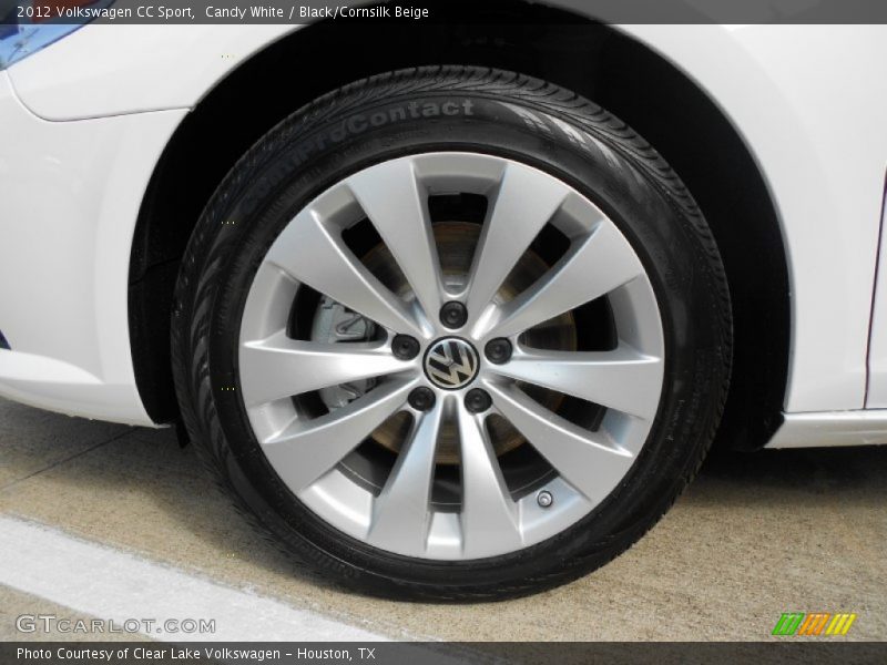 Candy White / Black/Cornsilk Beige 2012 Volkswagen CC Sport