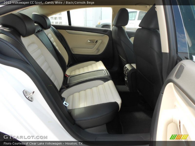 Candy White / Black/Cornsilk Beige 2012 Volkswagen CC Sport