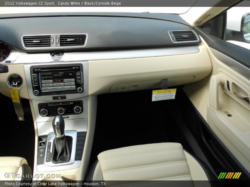Candy White / Black/Cornsilk Beige 2012 Volkswagen CC Sport