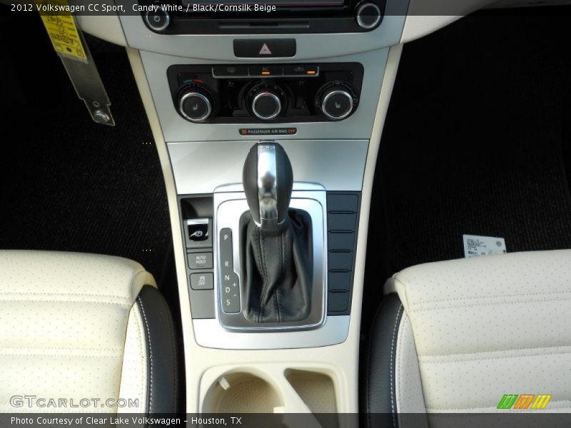 Candy White / Black/Cornsilk Beige 2012 Volkswagen CC Sport