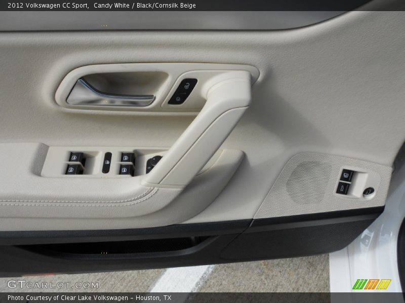 Candy White / Black/Cornsilk Beige 2012 Volkswagen CC Sport