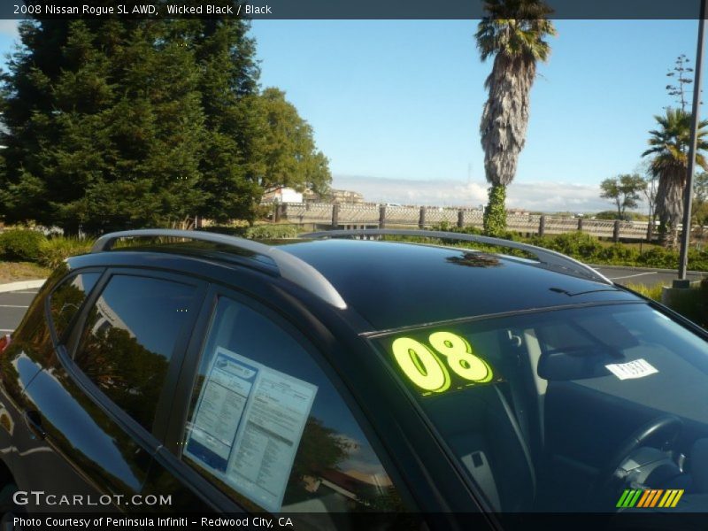 Wicked Black / Black 2008 Nissan Rogue SL AWD