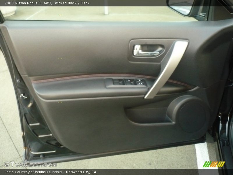 Wicked Black / Black 2008 Nissan Rogue SL AWD