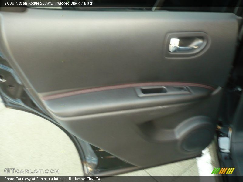 Wicked Black / Black 2008 Nissan Rogue SL AWD