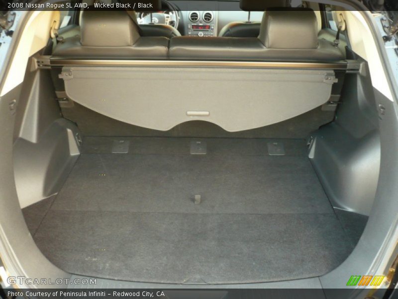 Wicked Black / Black 2008 Nissan Rogue SL AWD