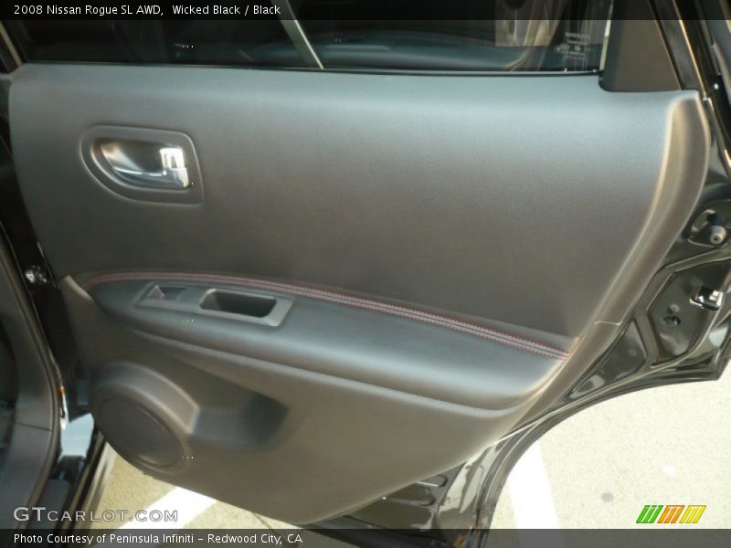 Wicked Black / Black 2008 Nissan Rogue SL AWD