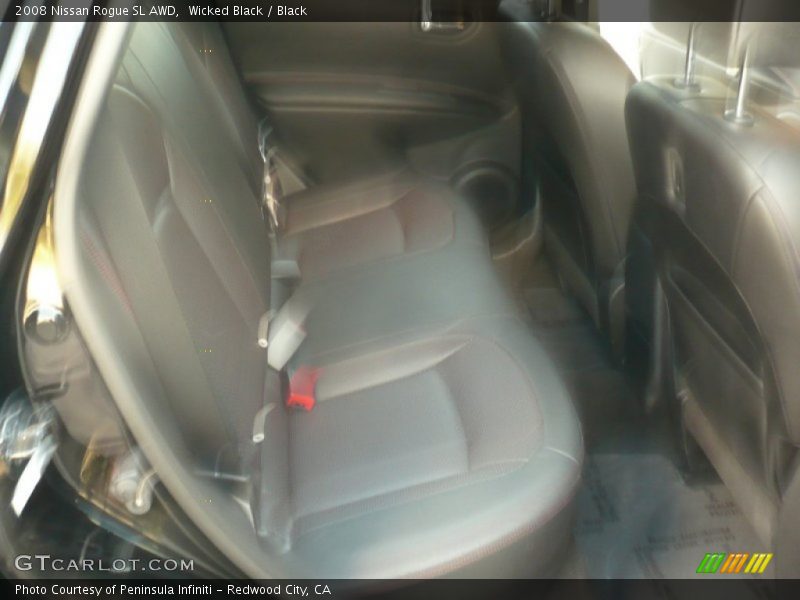 Wicked Black / Black 2008 Nissan Rogue SL AWD