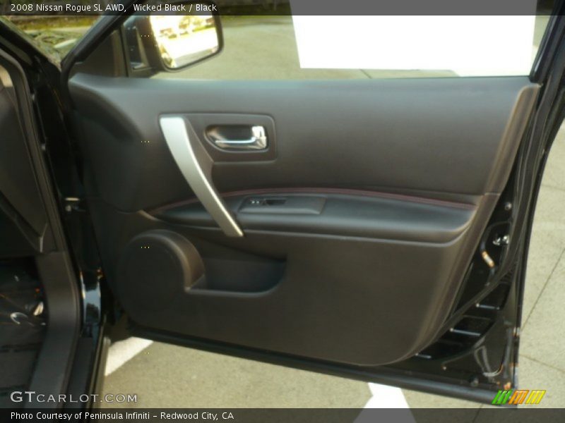 Wicked Black / Black 2008 Nissan Rogue SL AWD