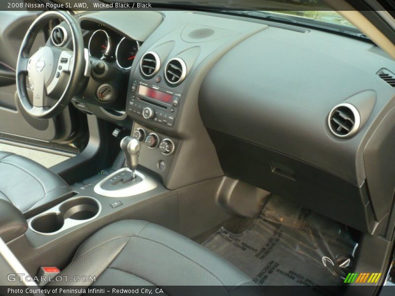 Wicked Black / Black 2008 Nissan Rogue SL AWD