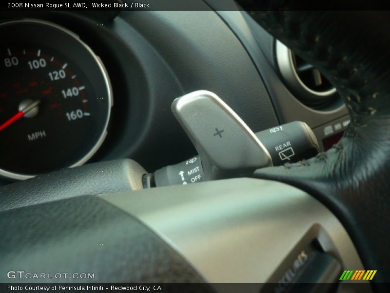 Wicked Black / Black 2008 Nissan Rogue SL AWD