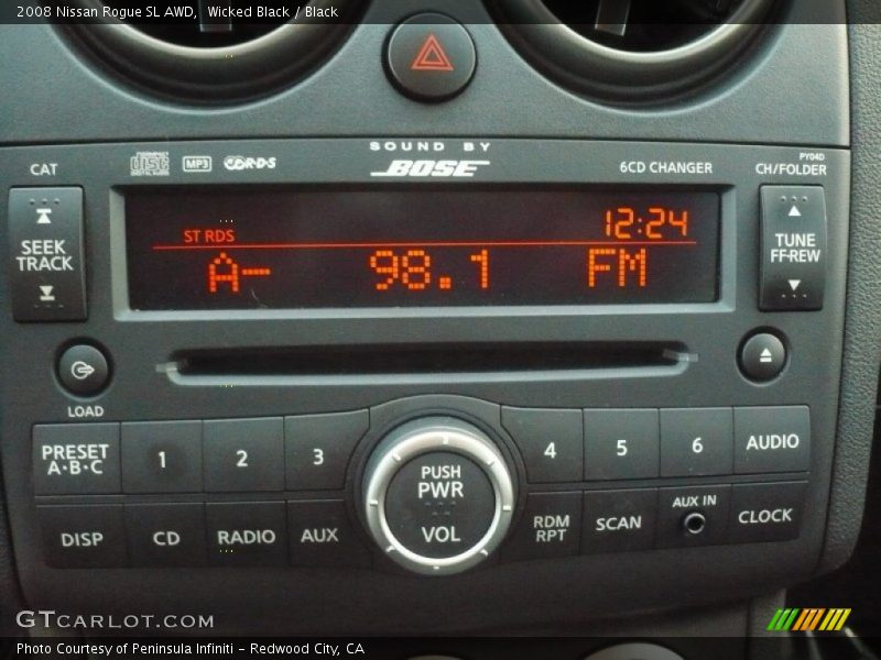 Wicked Black / Black 2008 Nissan Rogue SL AWD