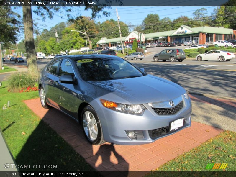 Glacier Blue Metallic / Ebony 2009 Acura TSX Sedan