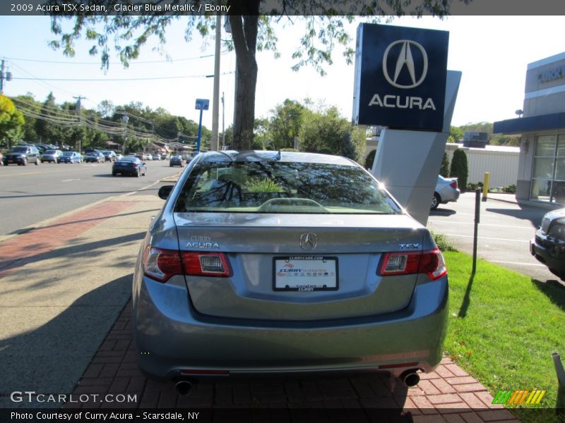 Glacier Blue Metallic / Ebony 2009 Acura TSX Sedan