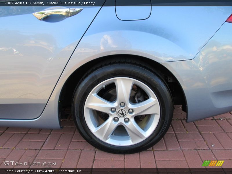 Glacier Blue Metallic / Ebony 2009 Acura TSX Sedan