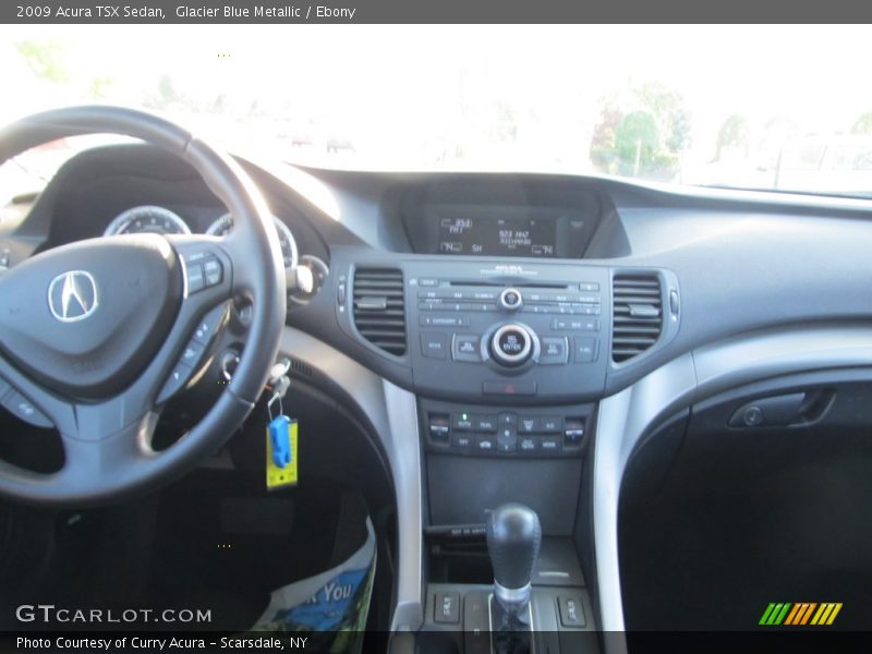 Glacier Blue Metallic / Ebony 2009 Acura TSX Sedan