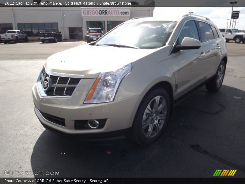 Gold Mist Metallic / Shale/Brownstone 2012 Cadillac SRX Performance