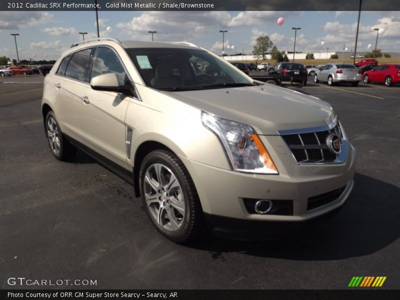 Gold Mist Metallic / Shale/Brownstone 2012 Cadillac SRX Performance
