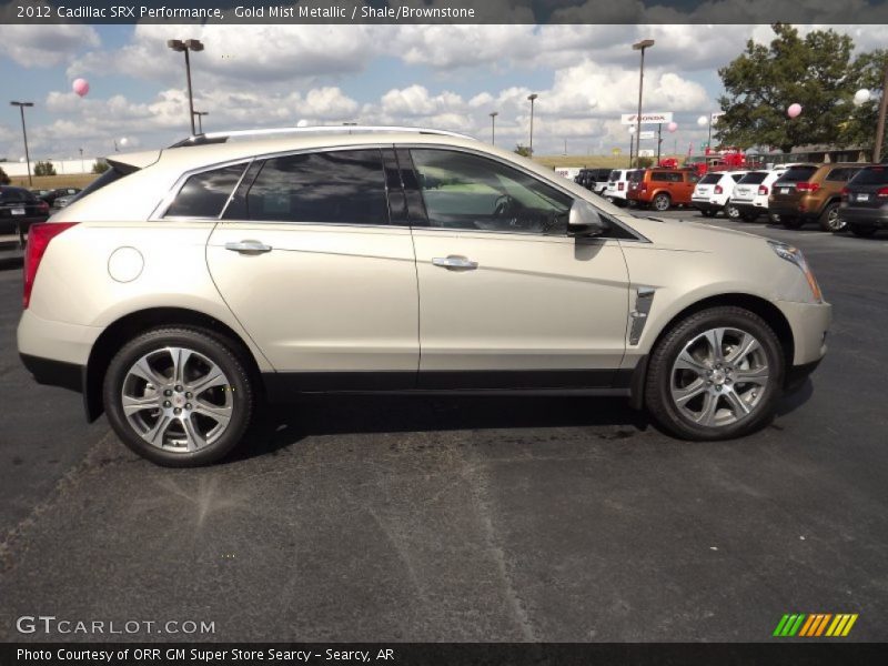 Gold Mist Metallic / Shale/Brownstone 2012 Cadillac SRX Performance