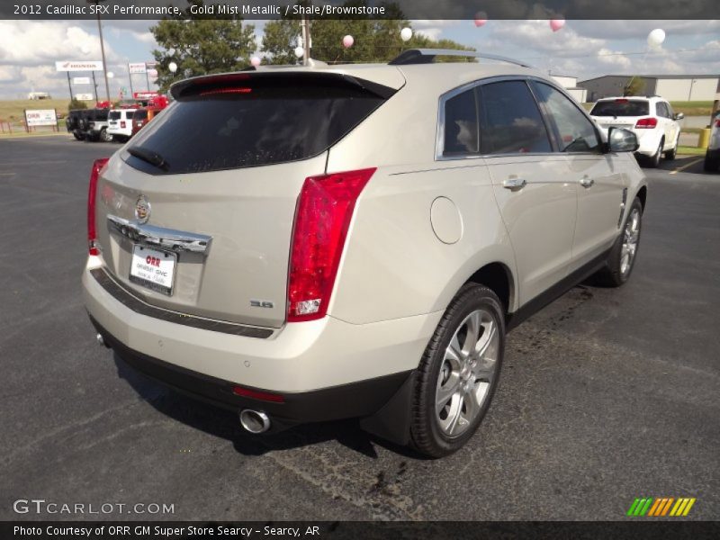 Gold Mist Metallic / Shale/Brownstone 2012 Cadillac SRX Performance