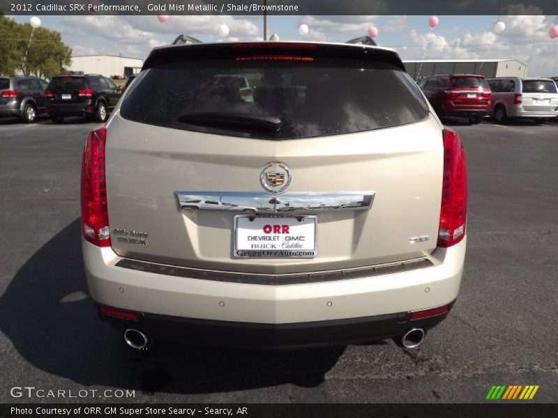 Gold Mist Metallic / Shale/Brownstone 2012 Cadillac SRX Performance