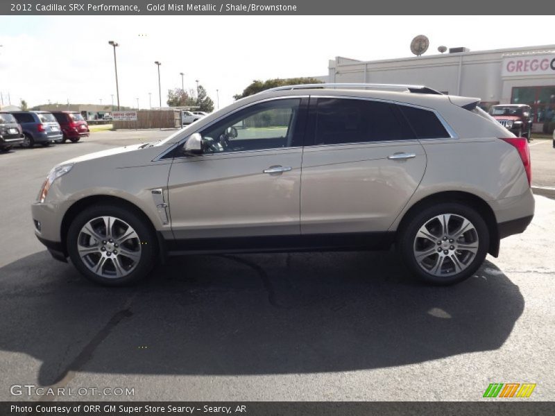 Gold Mist Metallic / Shale/Brownstone 2012 Cadillac SRX Performance