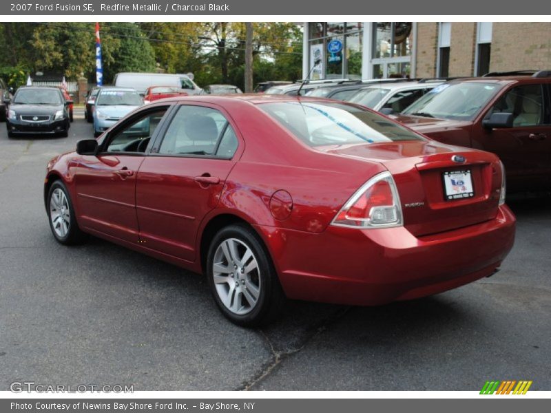 Redfire Metallic / Charcoal Black 2007 Ford Fusion SE