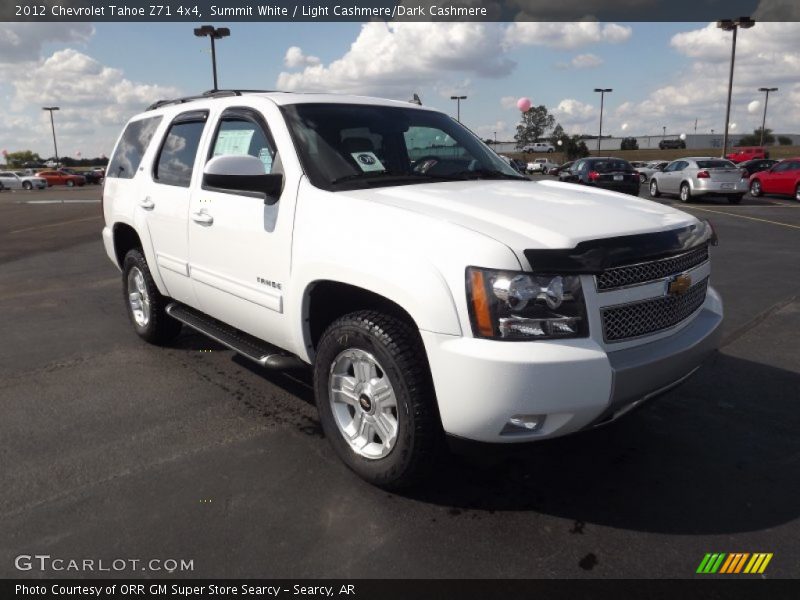 Summit White / Light Cashmere/Dark Cashmere 2012 Chevrolet Tahoe Z71 4x4