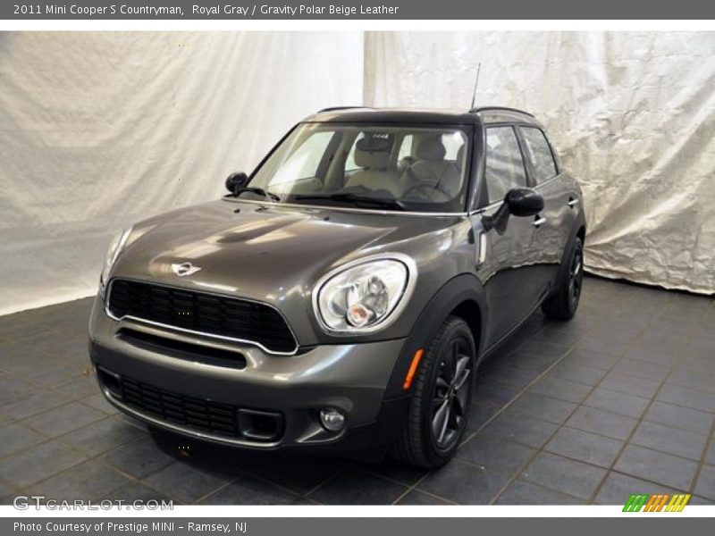 Royal Gray / Gravity Polar Beige Leather 2011 Mini Cooper S Countryman