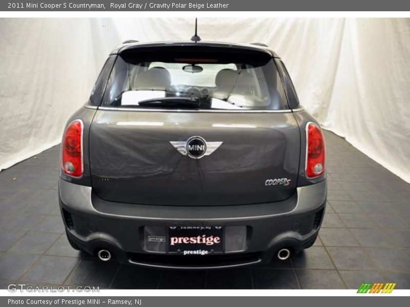Royal Gray / Gravity Polar Beige Leather 2011 Mini Cooper S Countryman