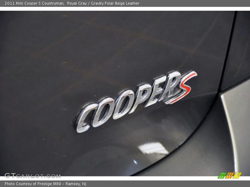 Royal Gray / Gravity Polar Beige Leather 2011 Mini Cooper S Countryman