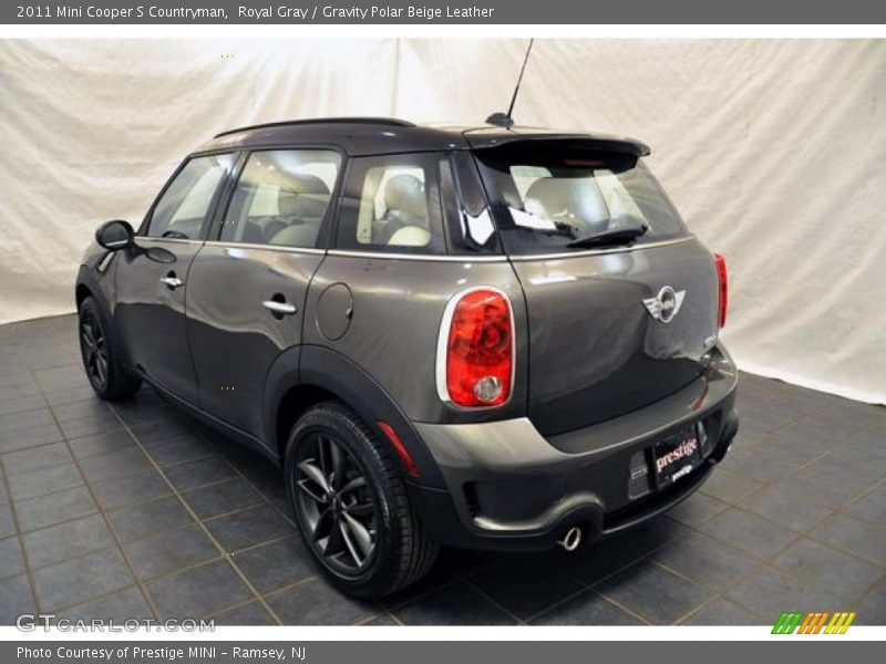 Royal Gray / Gravity Polar Beige Leather 2011 Mini Cooper S Countryman