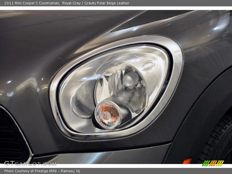 Royal Gray / Gravity Polar Beige Leather 2011 Mini Cooper S Countryman