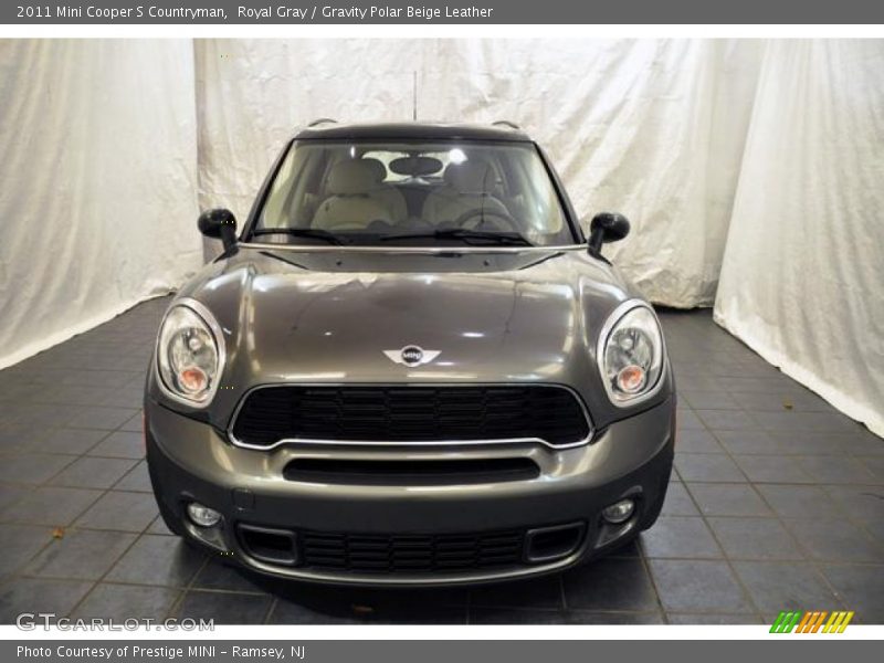Royal Gray / Gravity Polar Beige Leather 2011 Mini Cooper S Countryman