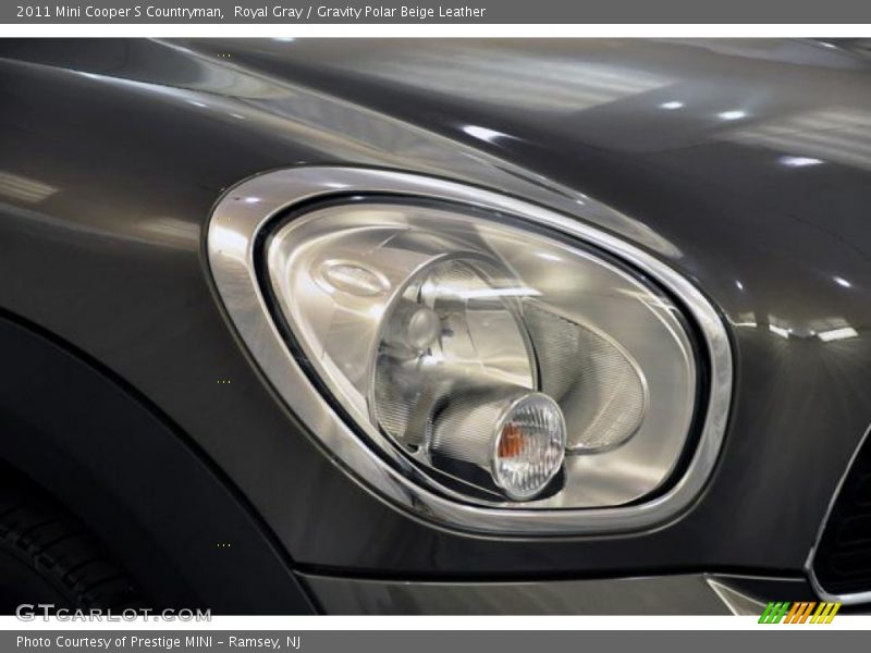 Royal Gray / Gravity Polar Beige Leather 2011 Mini Cooper S Countryman