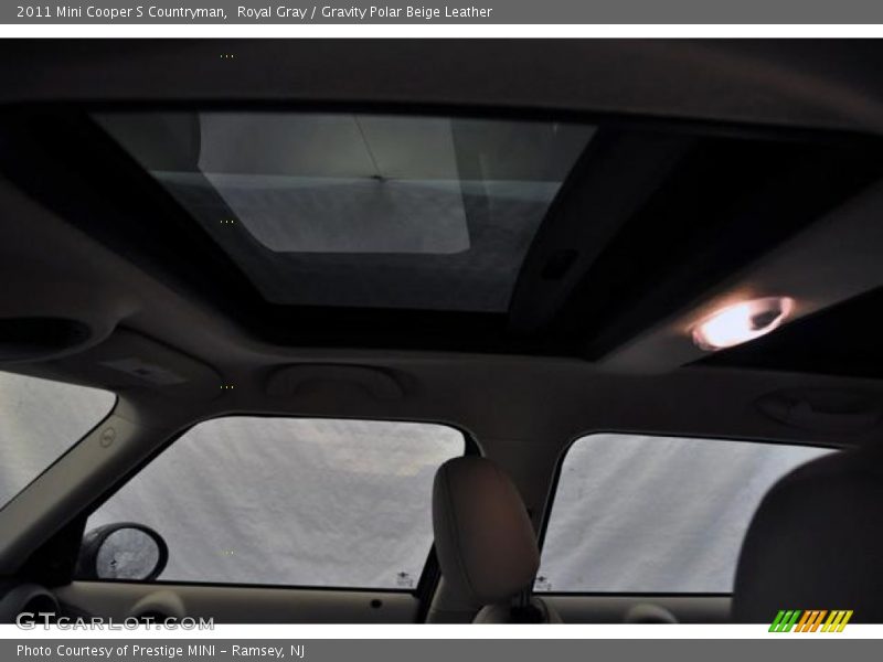 Royal Gray / Gravity Polar Beige Leather 2011 Mini Cooper S Countryman