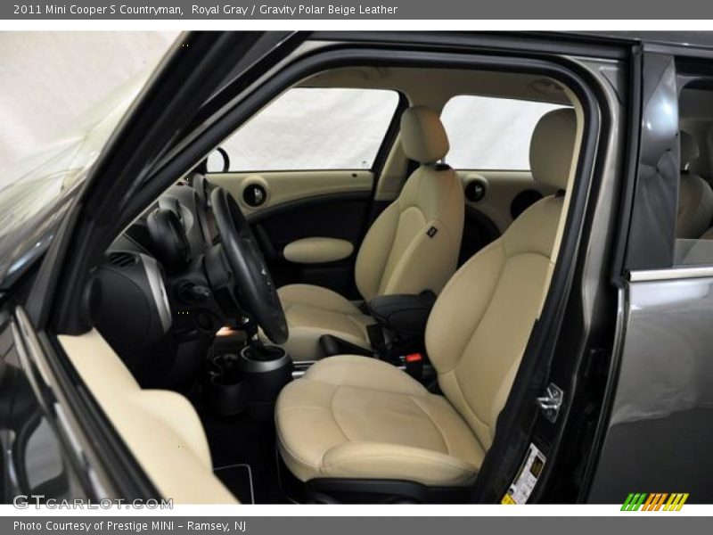 Royal Gray / Gravity Polar Beige Leather 2011 Mini Cooper S Countryman