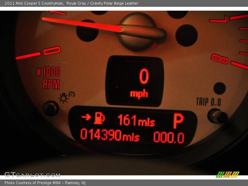 Royal Gray / Gravity Polar Beige Leather 2011 Mini Cooper S Countryman