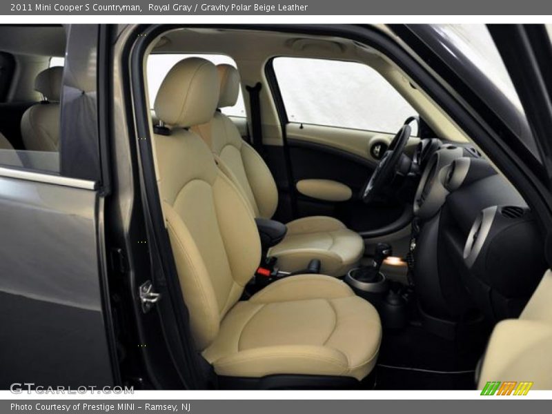 Royal Gray / Gravity Polar Beige Leather 2011 Mini Cooper S Countryman