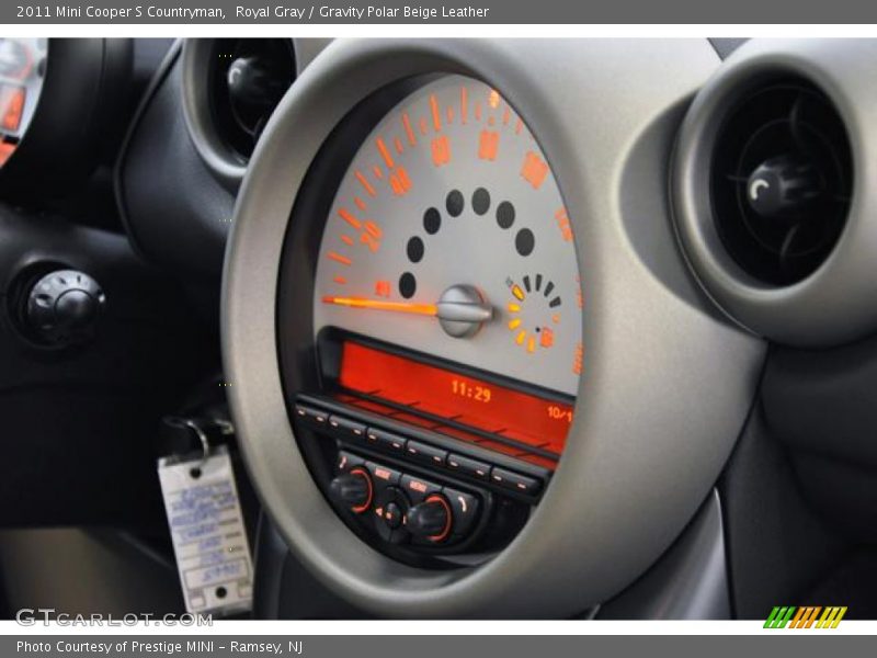 Royal Gray / Gravity Polar Beige Leather 2011 Mini Cooper S Countryman