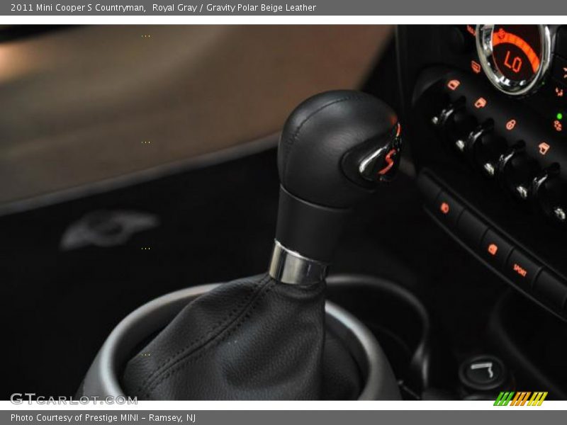 Royal Gray / Gravity Polar Beige Leather 2011 Mini Cooper S Countryman