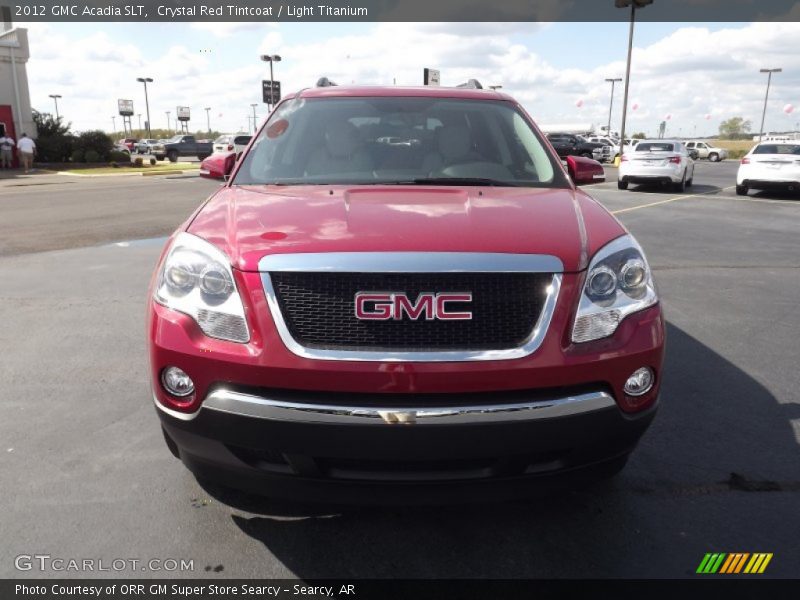 Crystal Red Tintcoat / Light Titanium 2012 GMC Acadia SLT