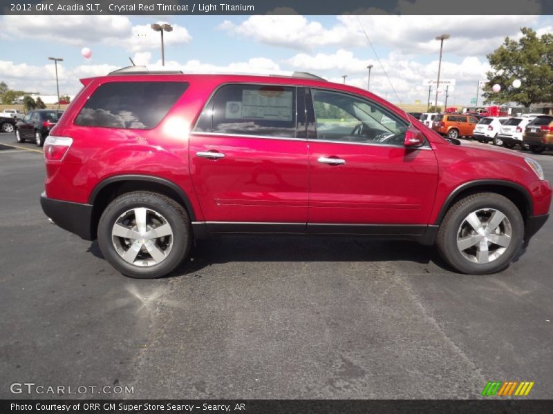 Crystal Red Tintcoat / Light Titanium 2012 GMC Acadia SLT