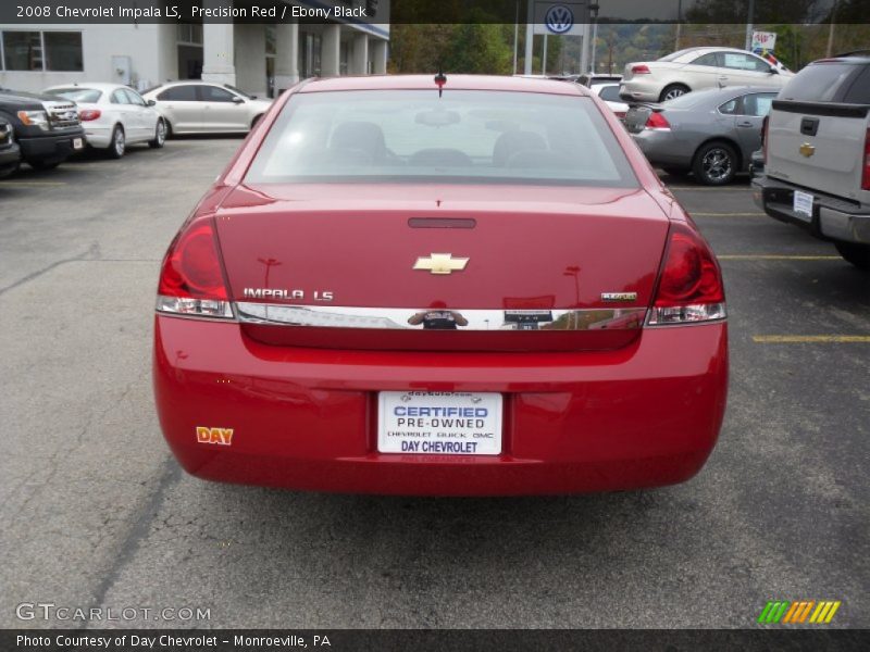Precision Red / Ebony Black 2008 Chevrolet Impala LS