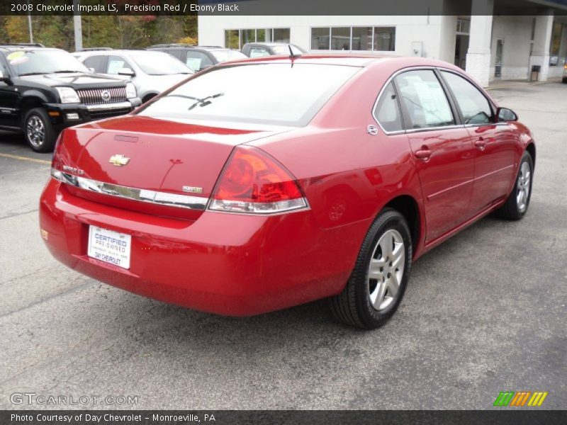 Precision Red / Ebony Black 2008 Chevrolet Impala LS