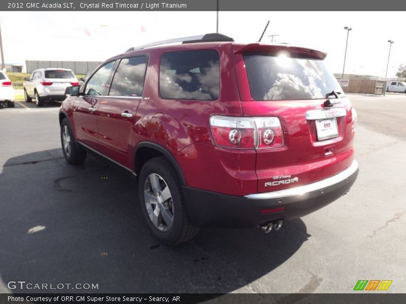 Crystal Red Tintcoat / Light Titanium 2012 GMC Acadia SLT