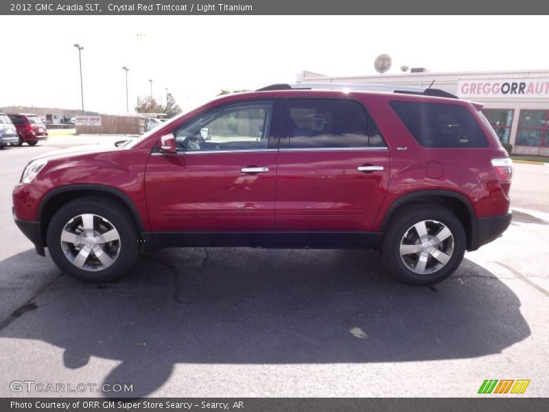 Crystal Red Tintcoat / Light Titanium 2012 GMC Acadia SLT
